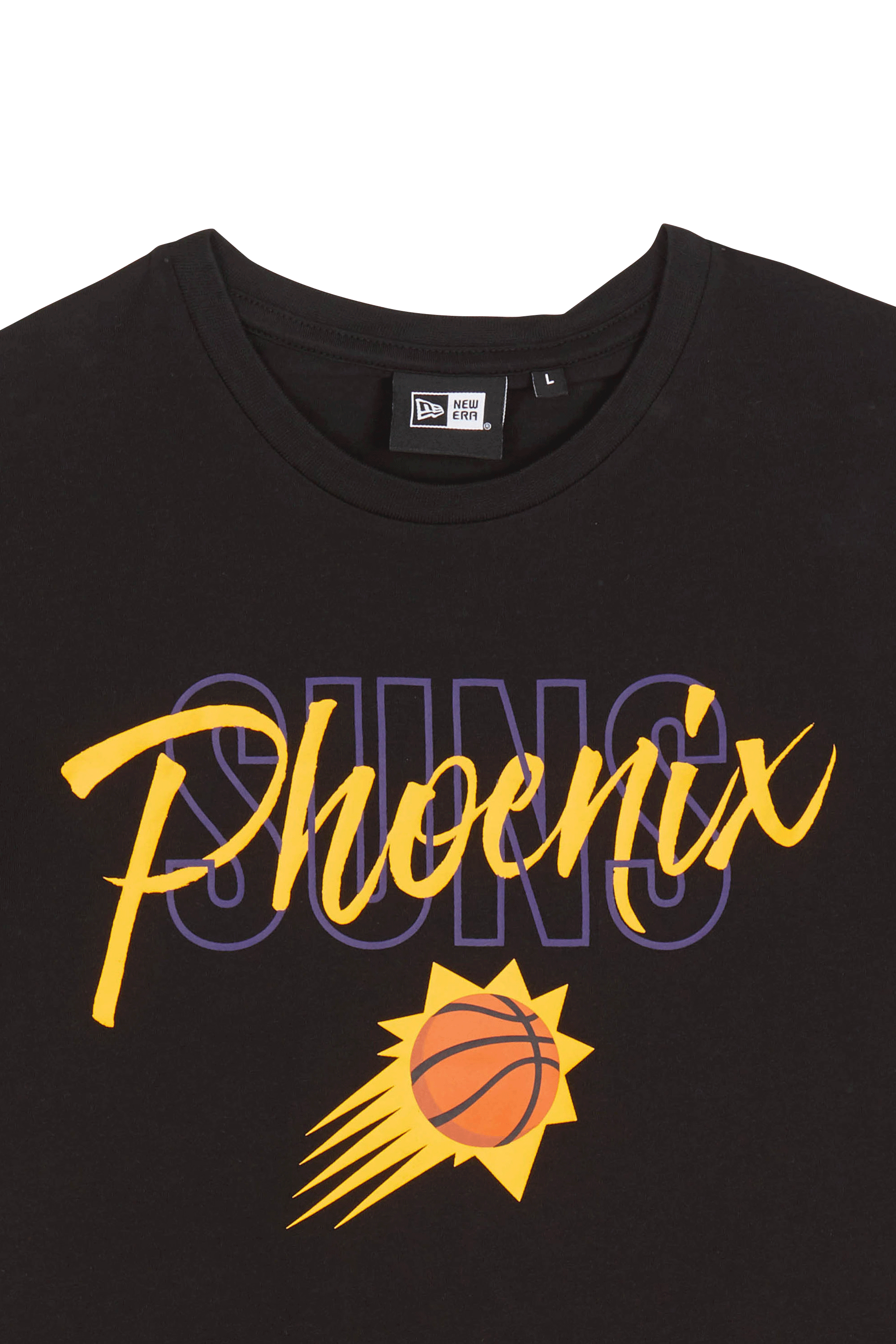 NEW ERA T-SHIRT SCRIPT PHOSUN BLKYEL Noir
