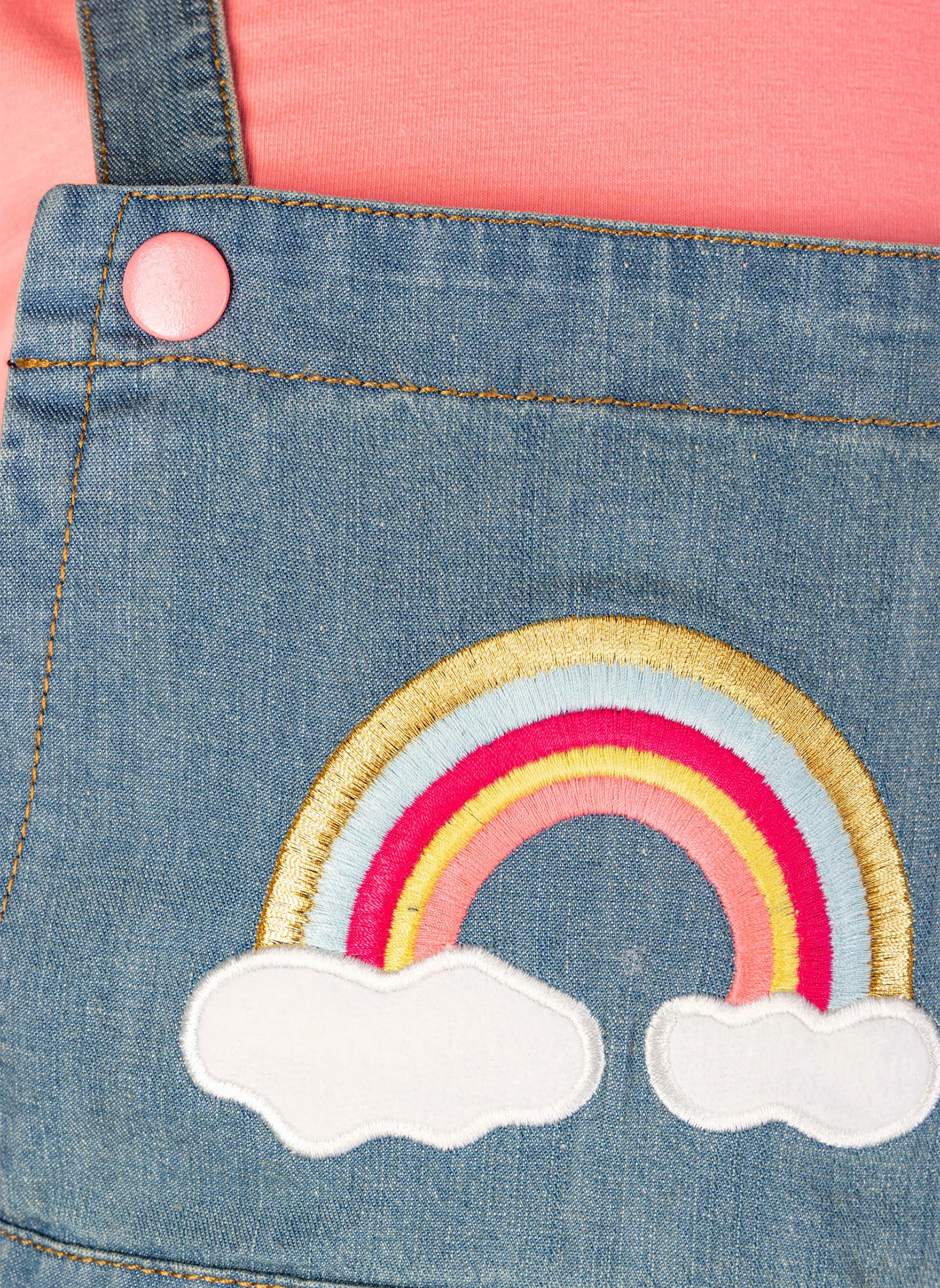 Latzkleid RAINBOW 2-teilig in jeans blue