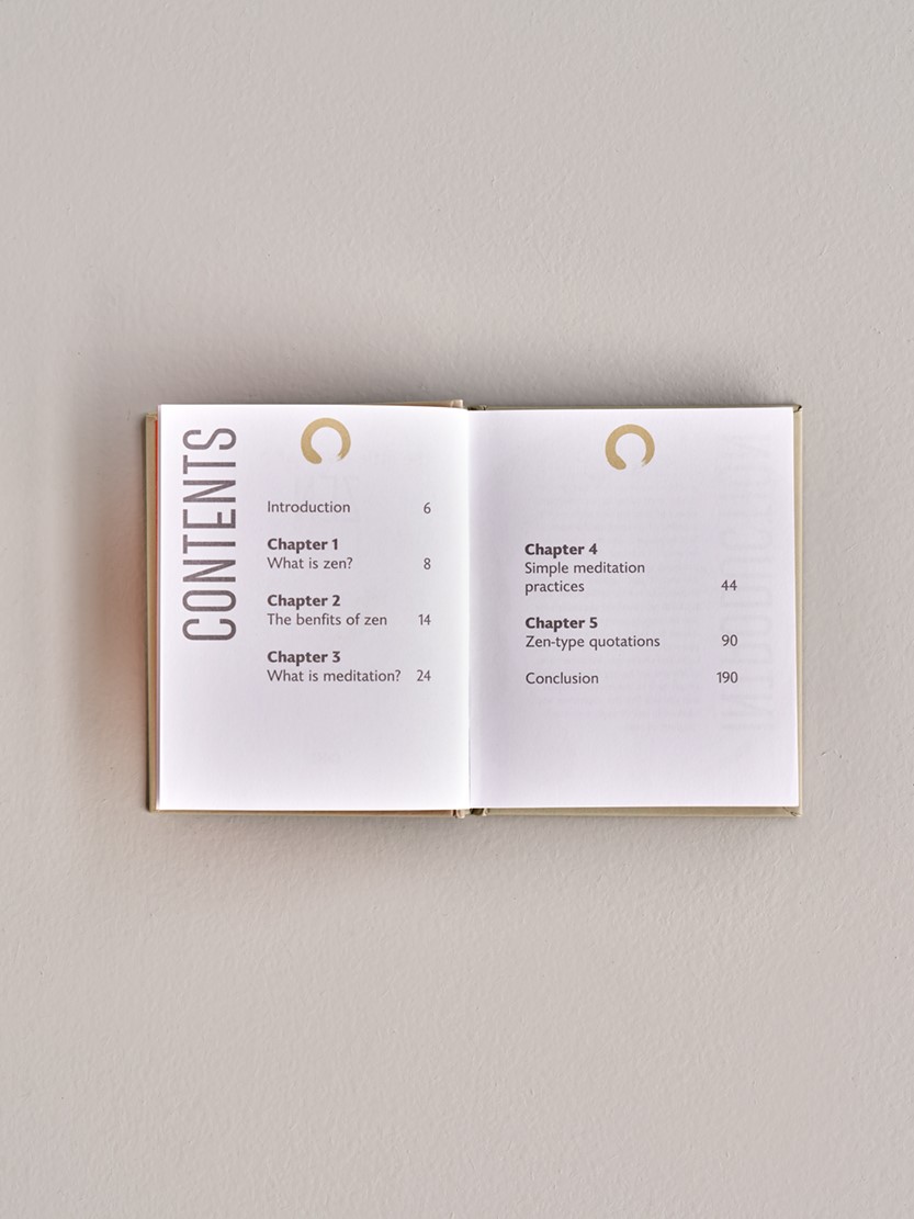 The Little Book of Zen | Hardcover. Engelsk. 12 x 1,8 x 14,5 cm. 192 sider. | Light Green | New Mags