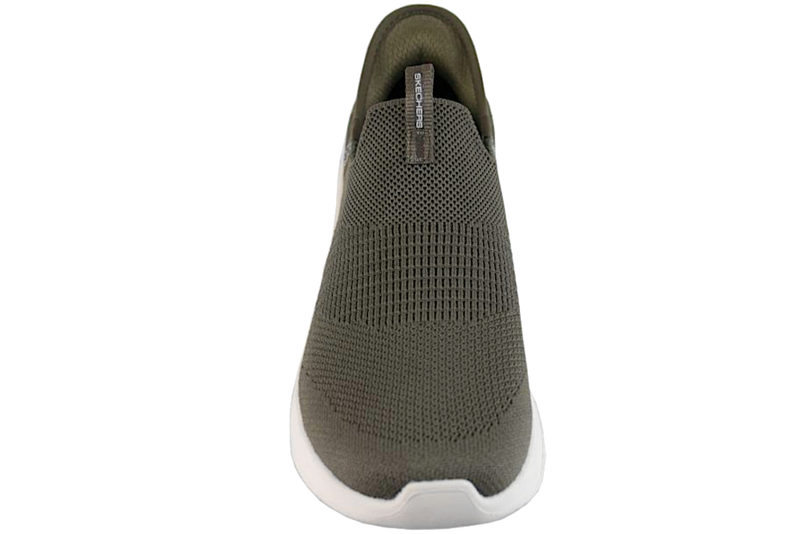 SKECHERS SLIP-INS ULTRA FLEX COZY STREAK VEGAN OLIVE