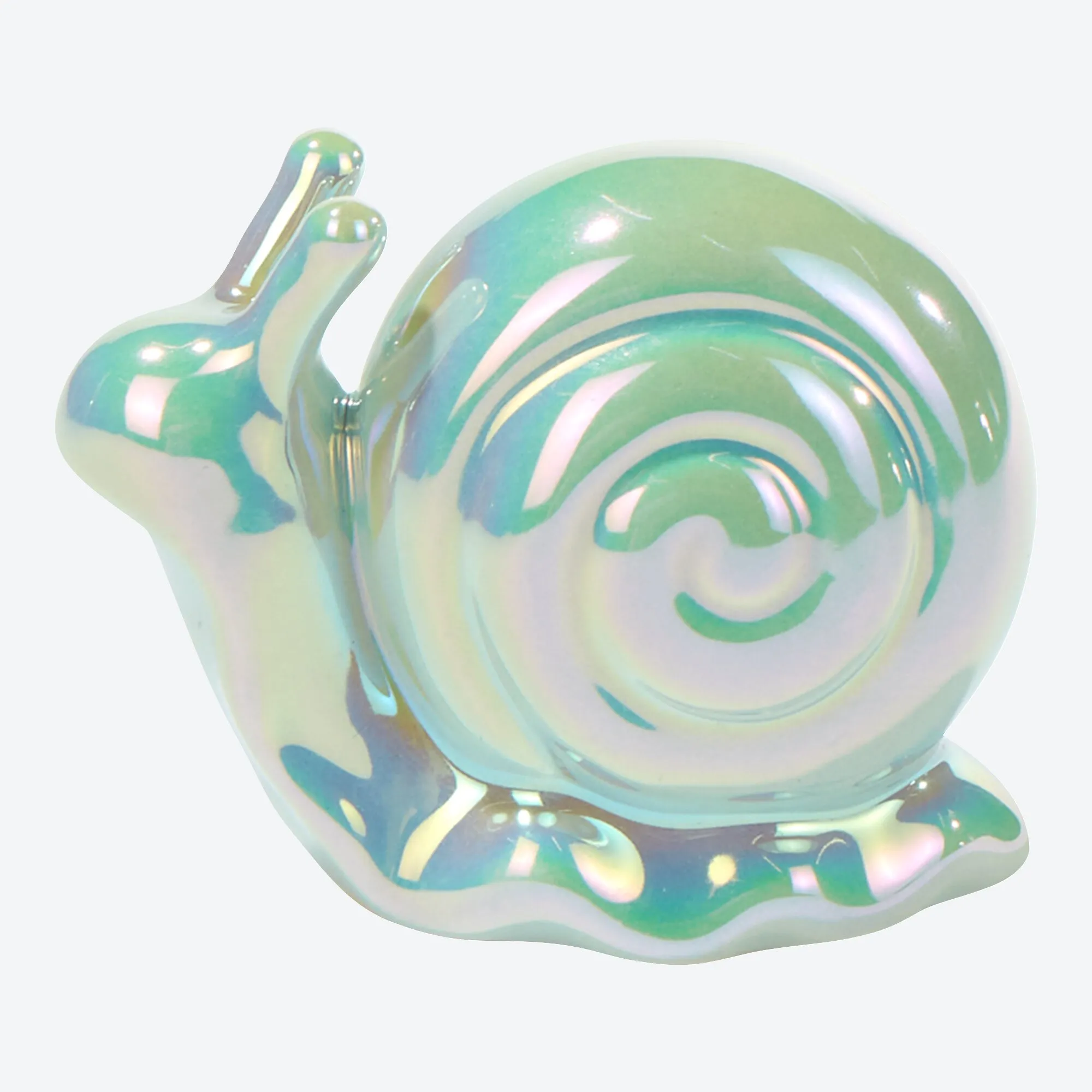 Deko-Schnecke in Perlmutt-Optik, ca. 8x4x7cm