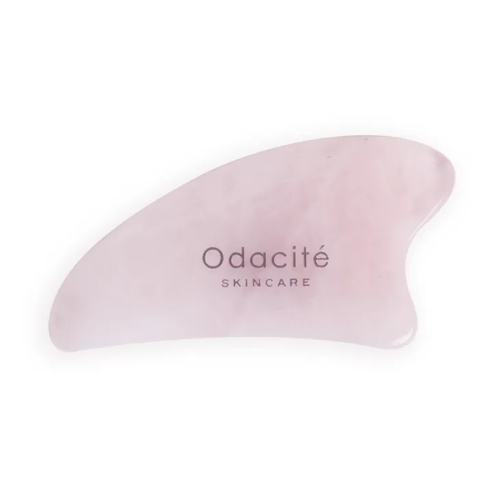 Odacité Gua Sha en Quartz rose