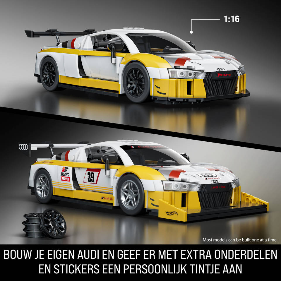 Mattel Brick Shop Hot Wheels '15 Audi R8 LMS
