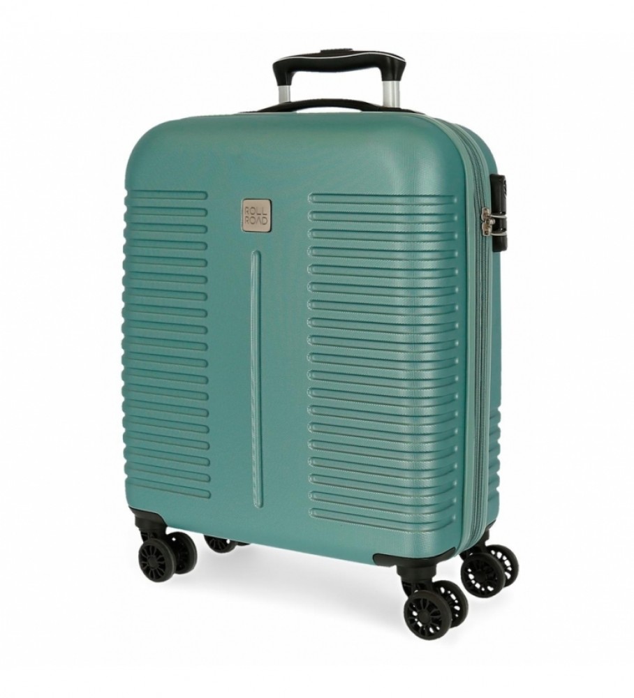 Mala de viagem Roll Road Cabin Roll Road India Expansível Turquesa - 40x55x20cm -