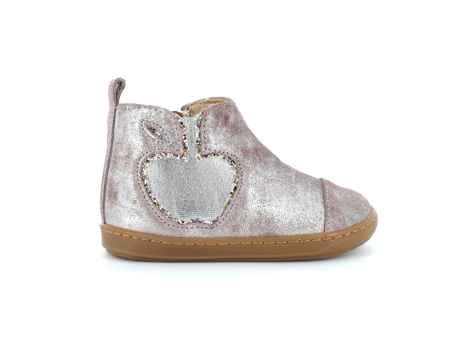 Shoopom-BOUBA NEW APPLE Cuir Argent