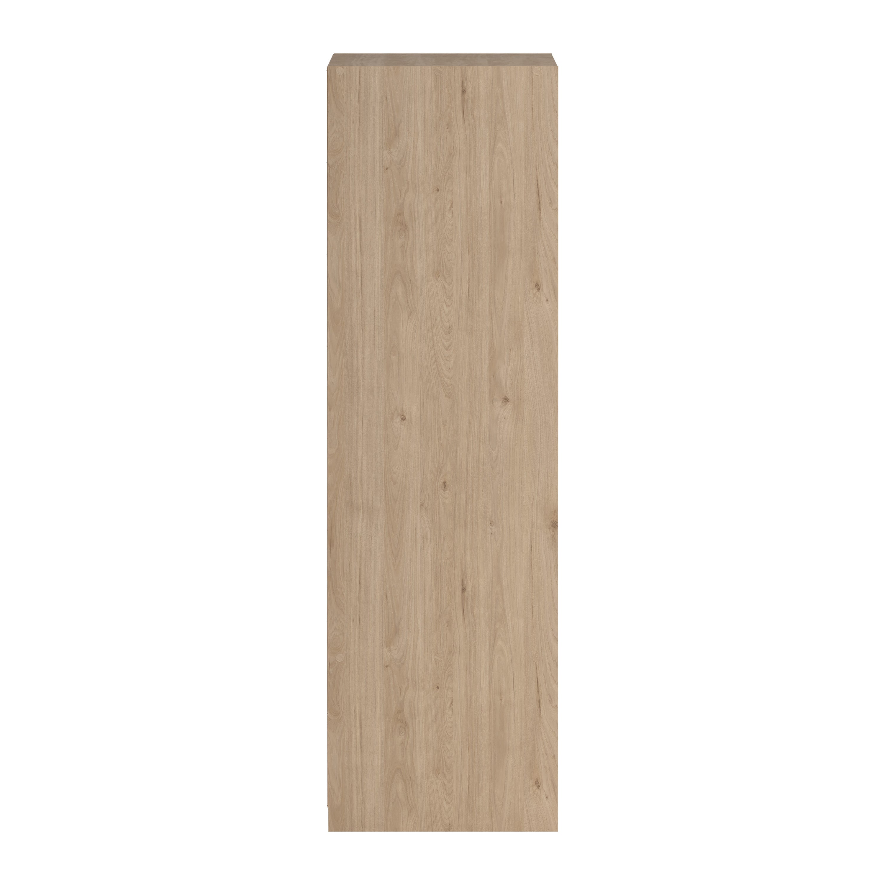 by fonQ basic Slim Kledingkast - B 121,2 - Eiken met zwarte lining