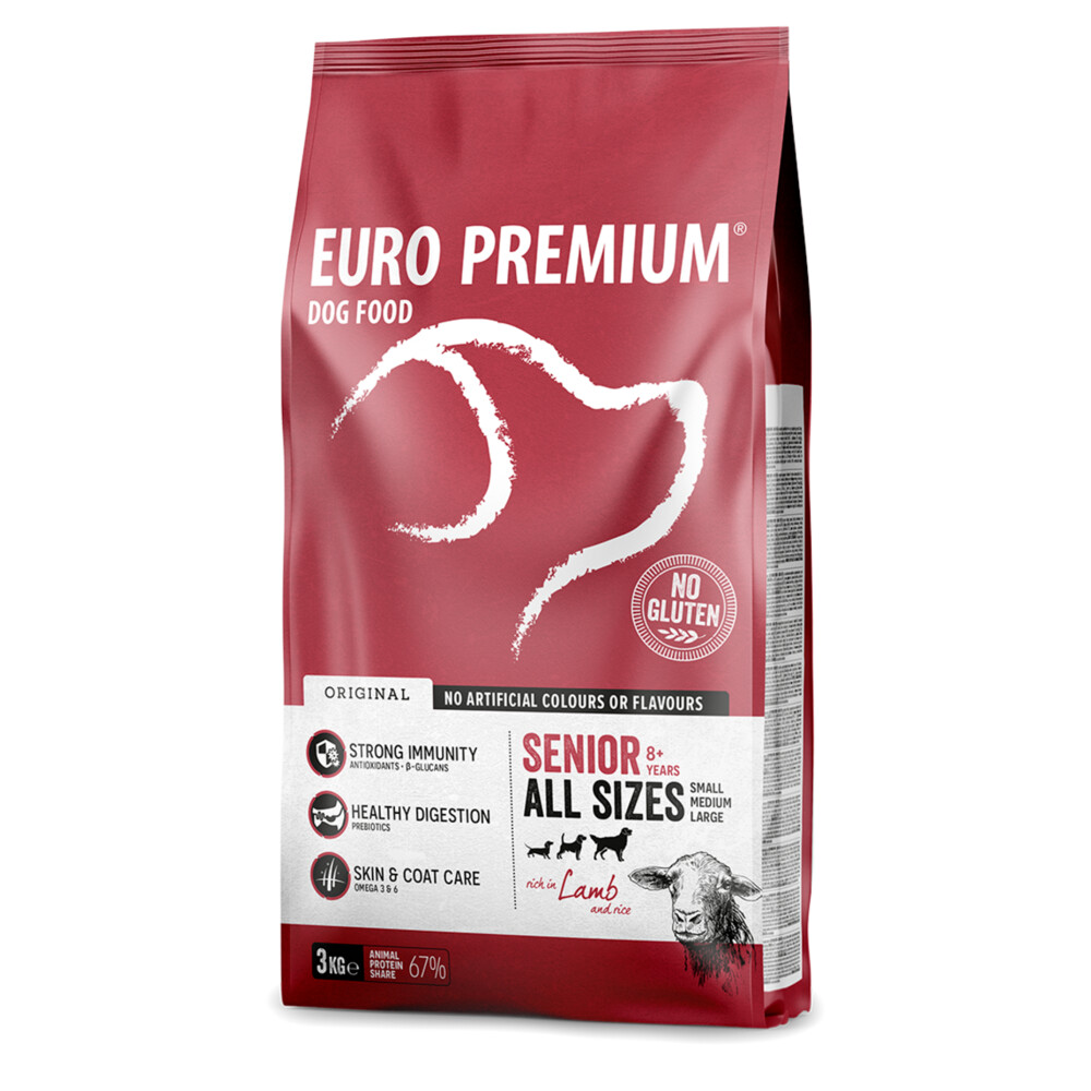 Euro-Premium Senior Lam - Rijst3 kg