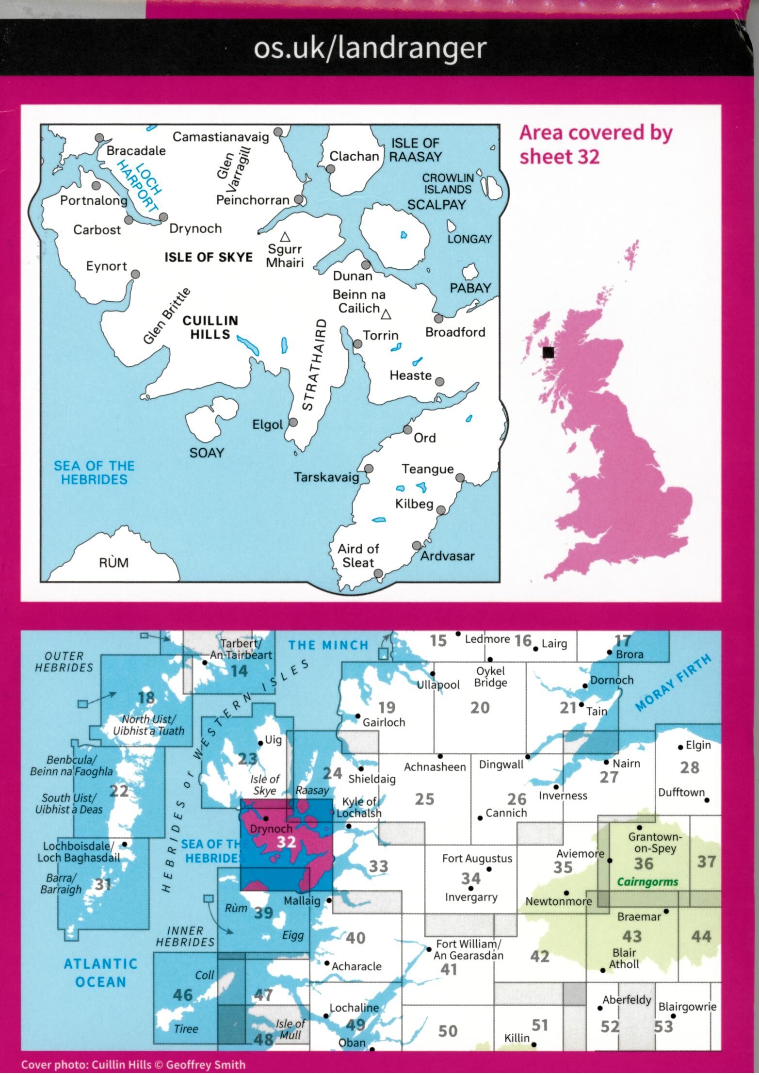 ORDNANCE SURVEY - 32 GB SOUTH SKYE 1 50 000