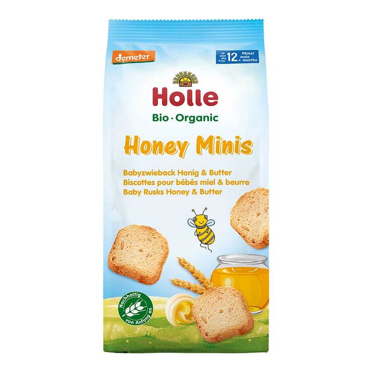 Holle Bio-Minis Babyzwieback ab 8.Monate, 100 St