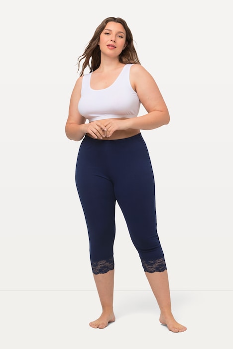Capri, elastischer Spitzensaum, bis Gr. 66/68