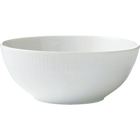 Relief skål - hvid (Ø: 14 cm)