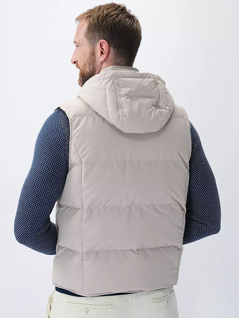 ELEVENTY Daunensteppgilet beige