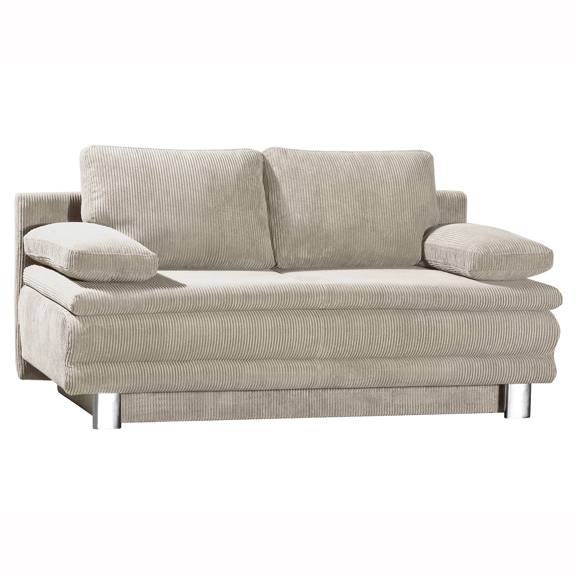 Schlafsofa - natur - mit Staukasten - 194 cm breit