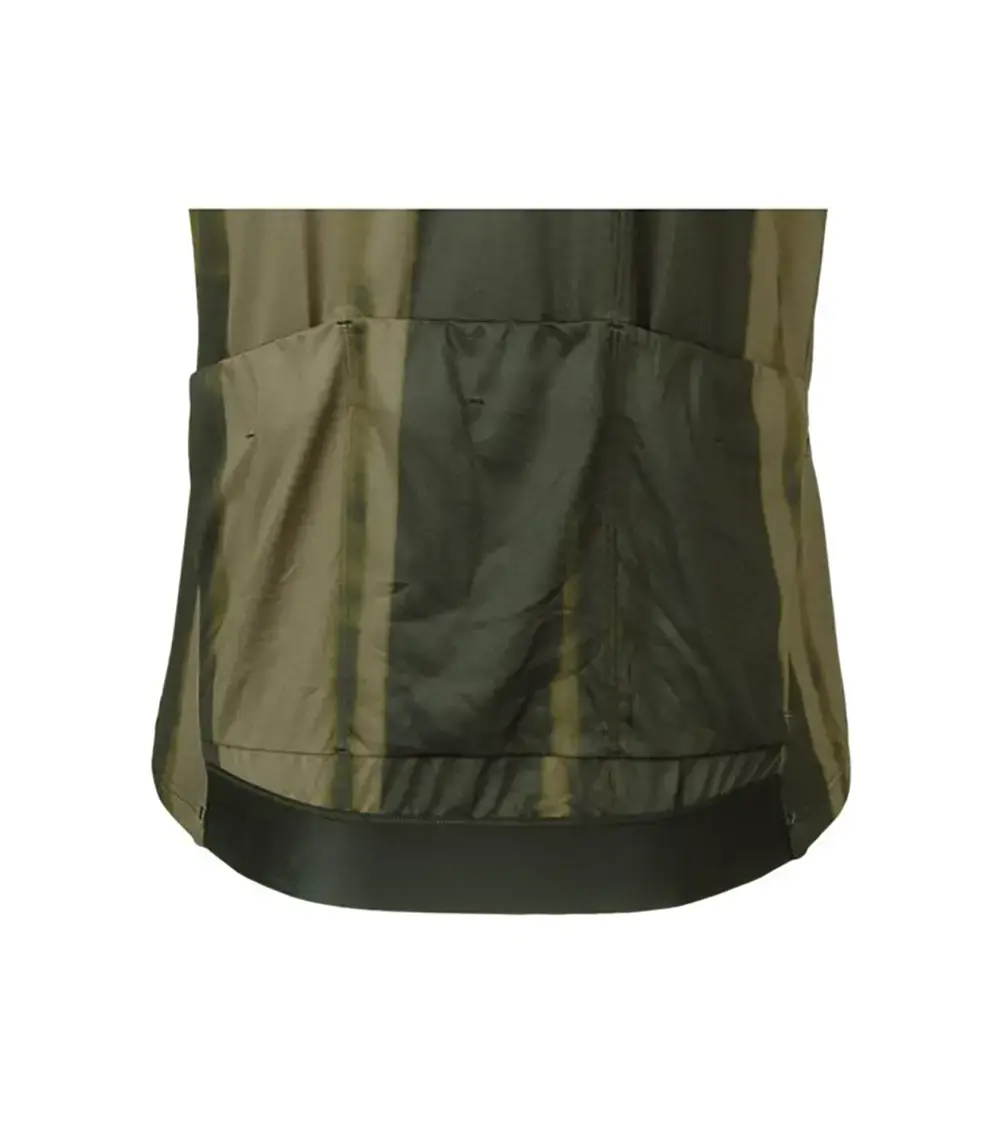 AGU Vertical Paint Performance Fietsshirt Korte Mouwen Groen/Bruin Heren