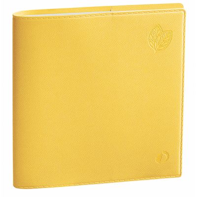 Agenda Equology - 1 semaine sur 2 pages - 16 x 16 cm - jaune - Quo Vadis