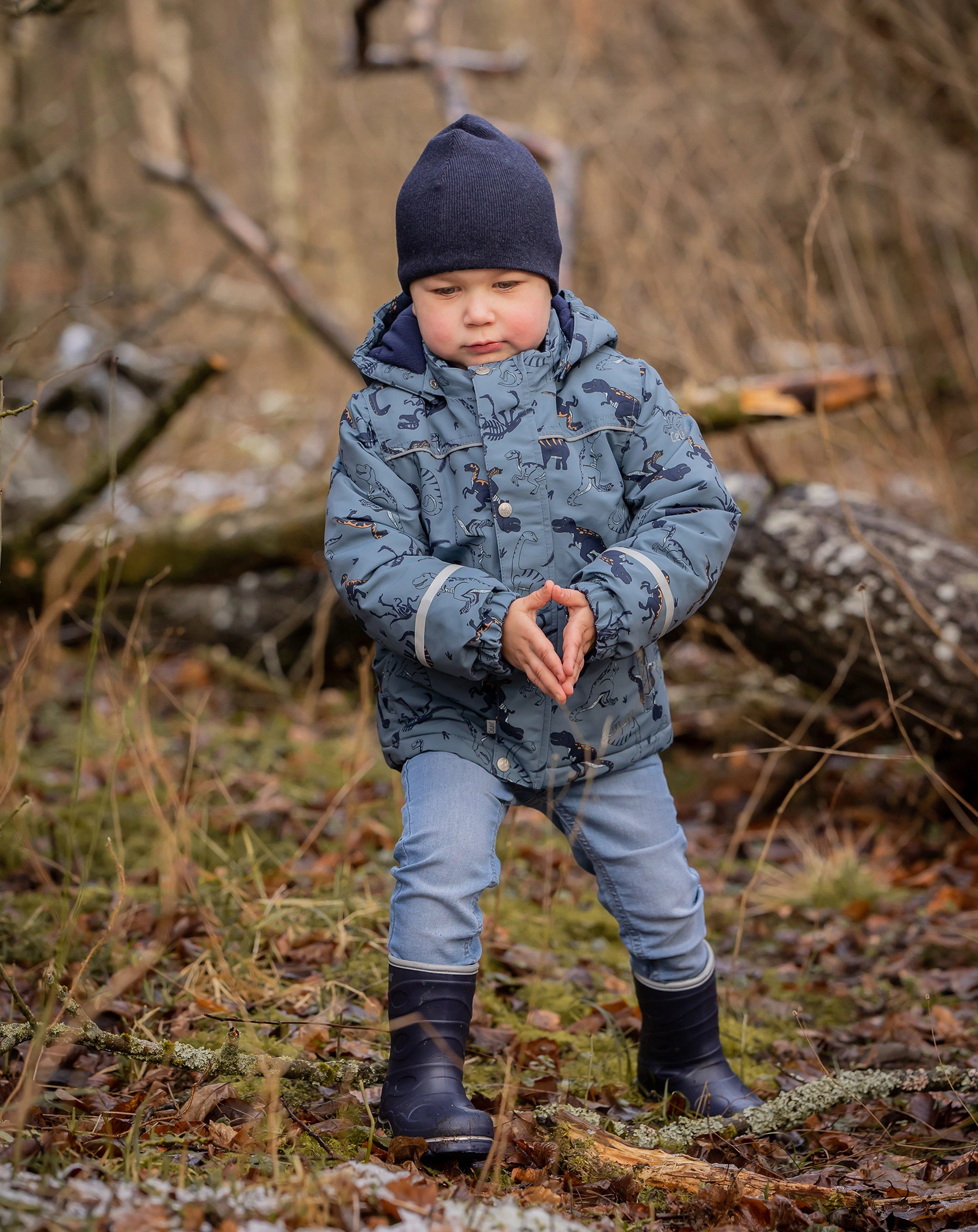 Winterjacke DINOHERDE in china blue