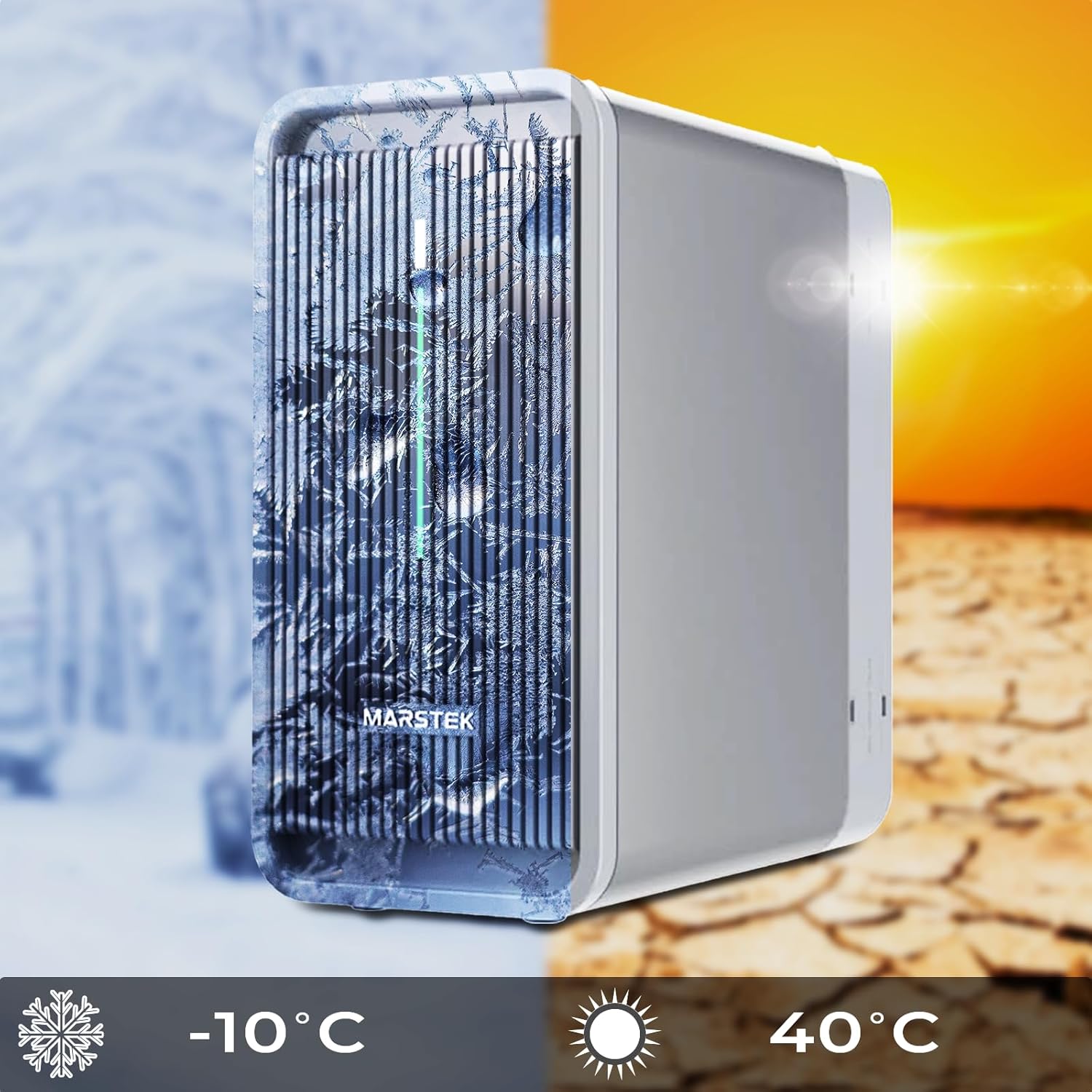 SUNNIVA® 1000W Balkonkraftwerk mit 2,24 kWh Speicher MARSTEK B2500-D, BIFAZIAL FULLBLACK komplett Steckdose, PV Solaranlage Komplettset mit Solarspeicher, 2x 500W N-Type Glas-Glas Bifacial Module