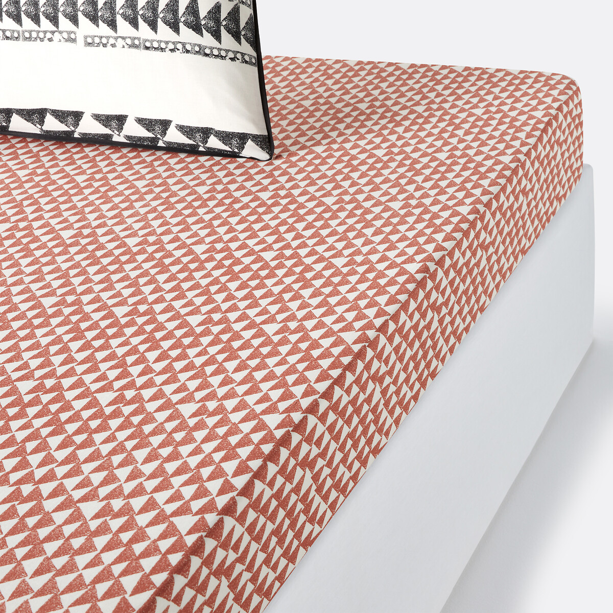 LA REDOUTE INTERIEURS<br>Lençol de algodão com elástico, dobra de 25 cm, Tiebele