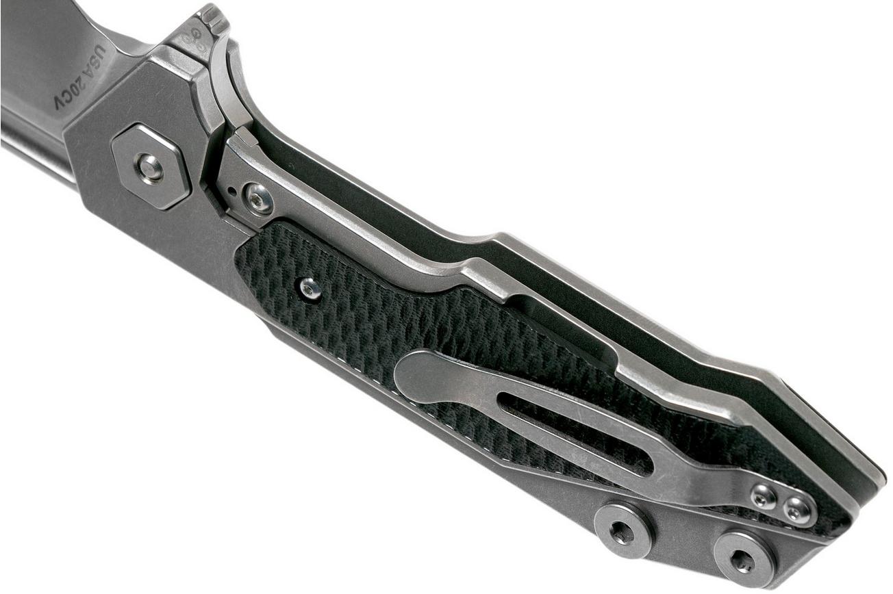 Rick Hinderer Fulltrack Spearpoint 20CV Black G10 zakmes