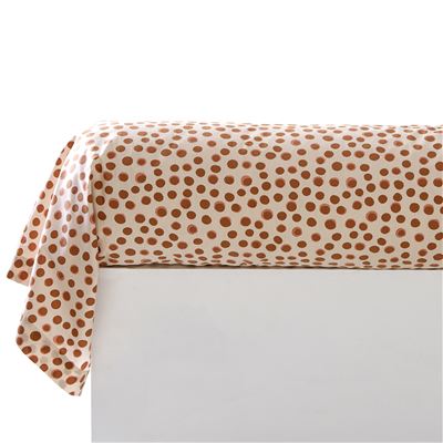 Linge de lit percale motif feuillage - BECQUET CRÉATION