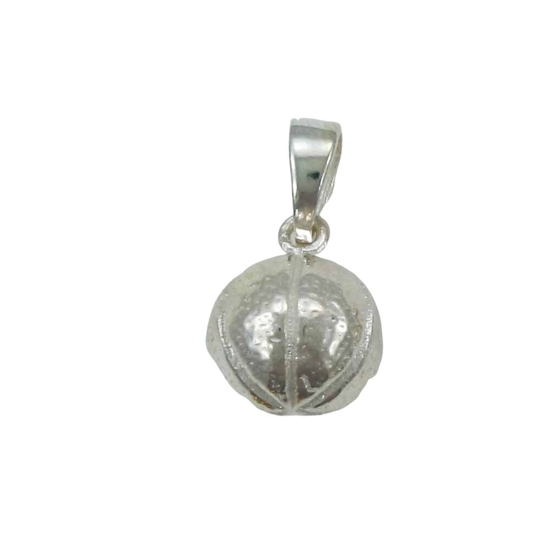 Pendentif ballon de basket - Argent massif