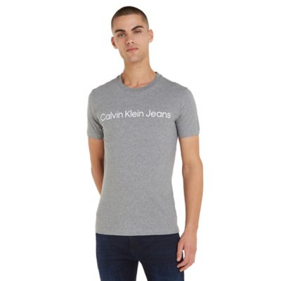 Tee-shirt à manches courtes homme Core Institutional Logo Slim CALVIN KLEIN