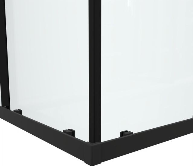 Saniclass - Casus - Douchecabine - Mat Zwart - Helder Glas