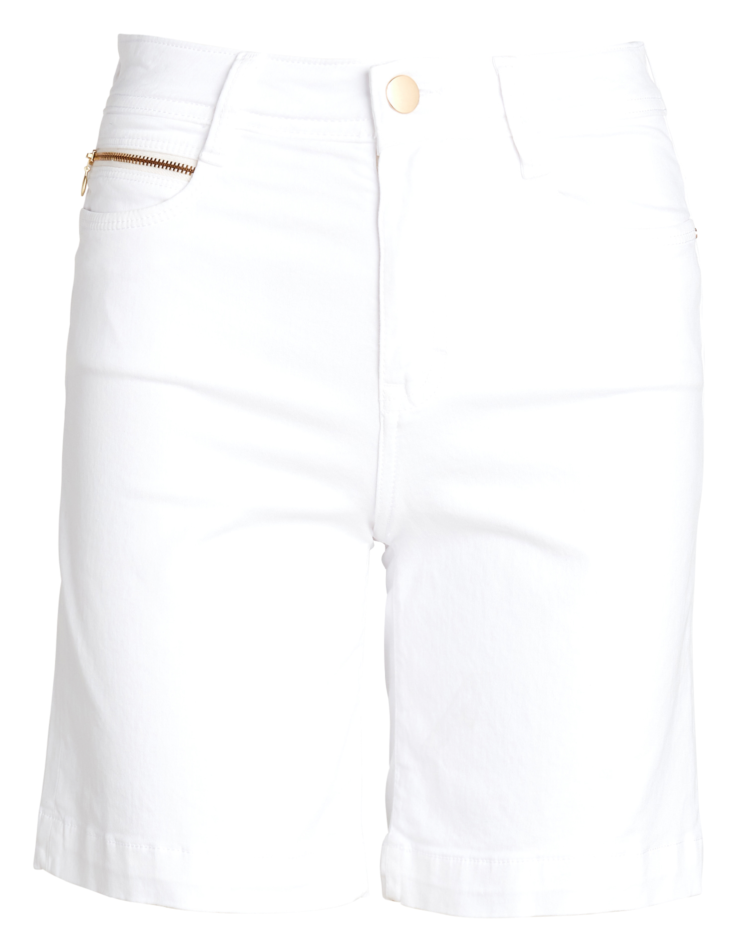Short en coton mélangé | Blanc