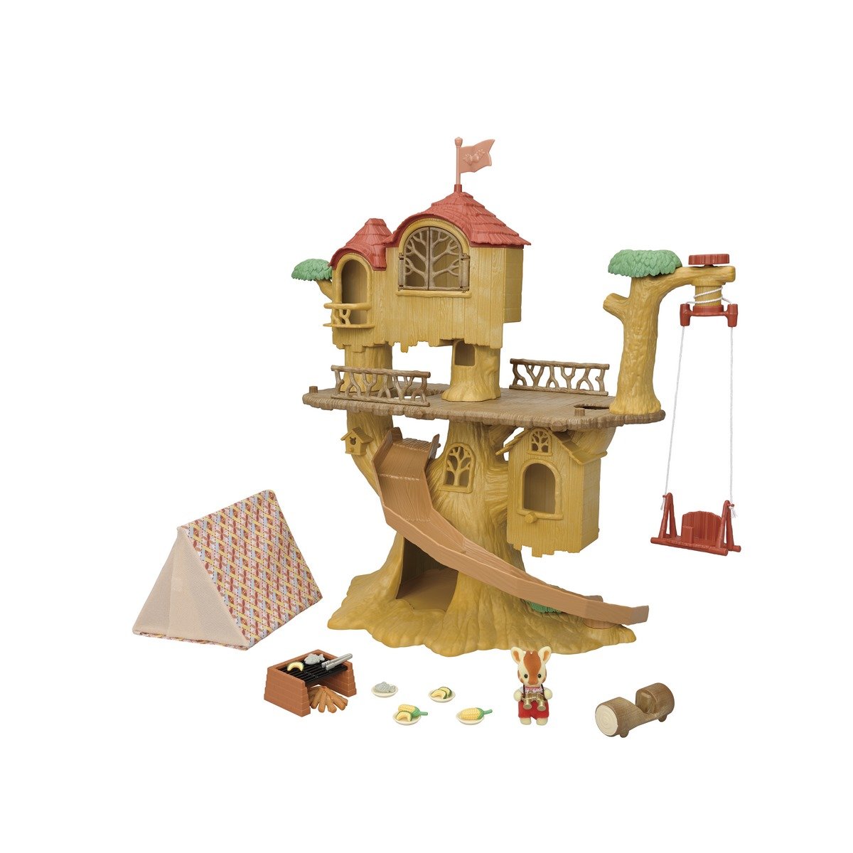 La cabane dans les arbres et le set de camping Sylvanian Families 5668