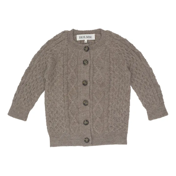 Holmm Cardigan Baby Alpaga Malden | Taupe