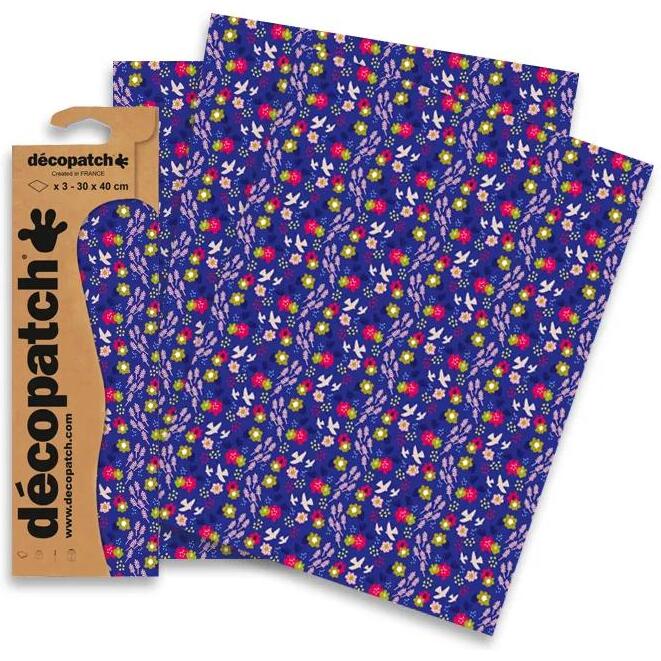Pochette 3 Feuilles Identiques Ref 813 - Bleu