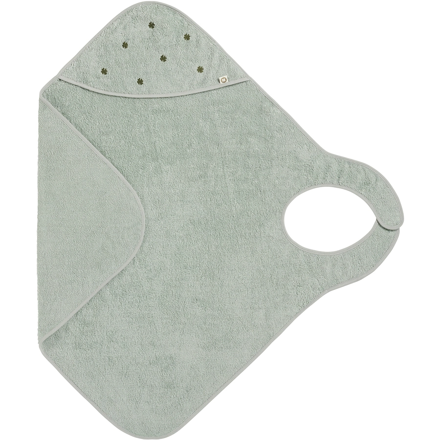 Noppies Badecape Wearable hooded towel 110cm Puritan Gray