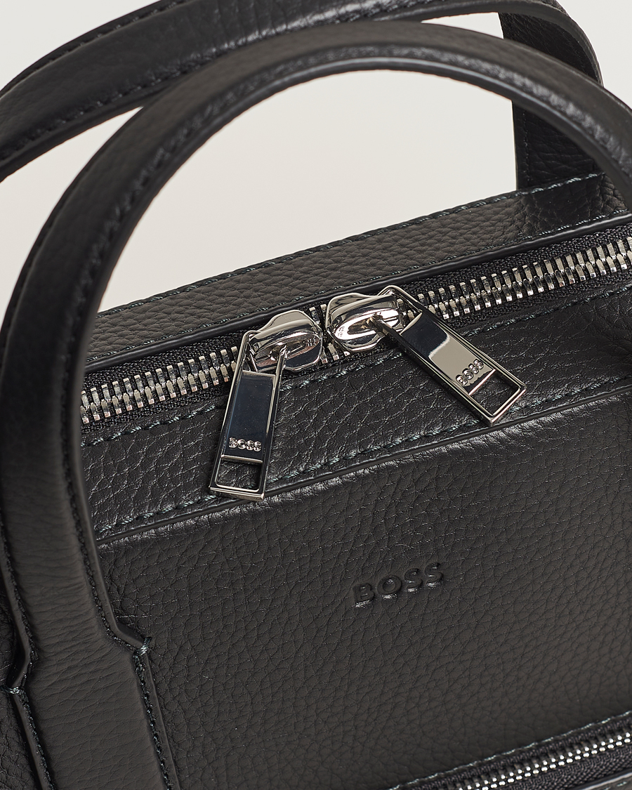 Crosstown Computer Leather Bag Black