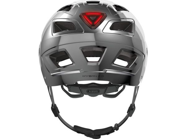 Abus Hyban 2.0 Cykelhjelm, Chrome Silver