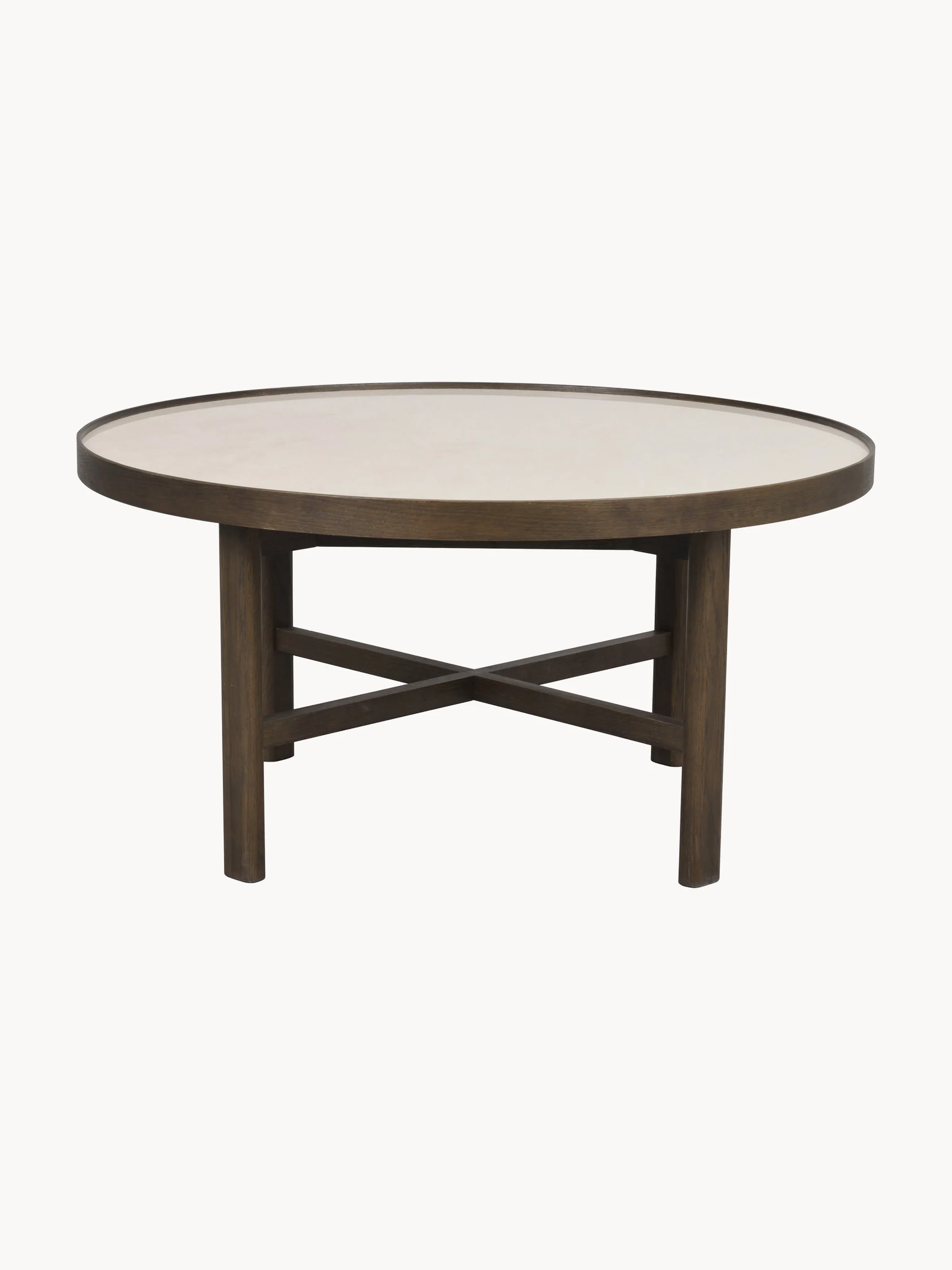 Ronde salontafel Marsden van eikenhout, Ø 90 cm