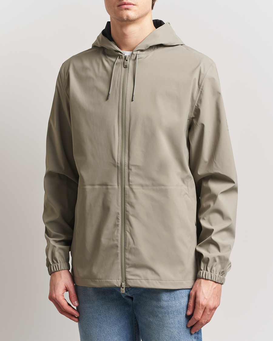 RAINS Suva Hooded Waterproof Jacket Drift