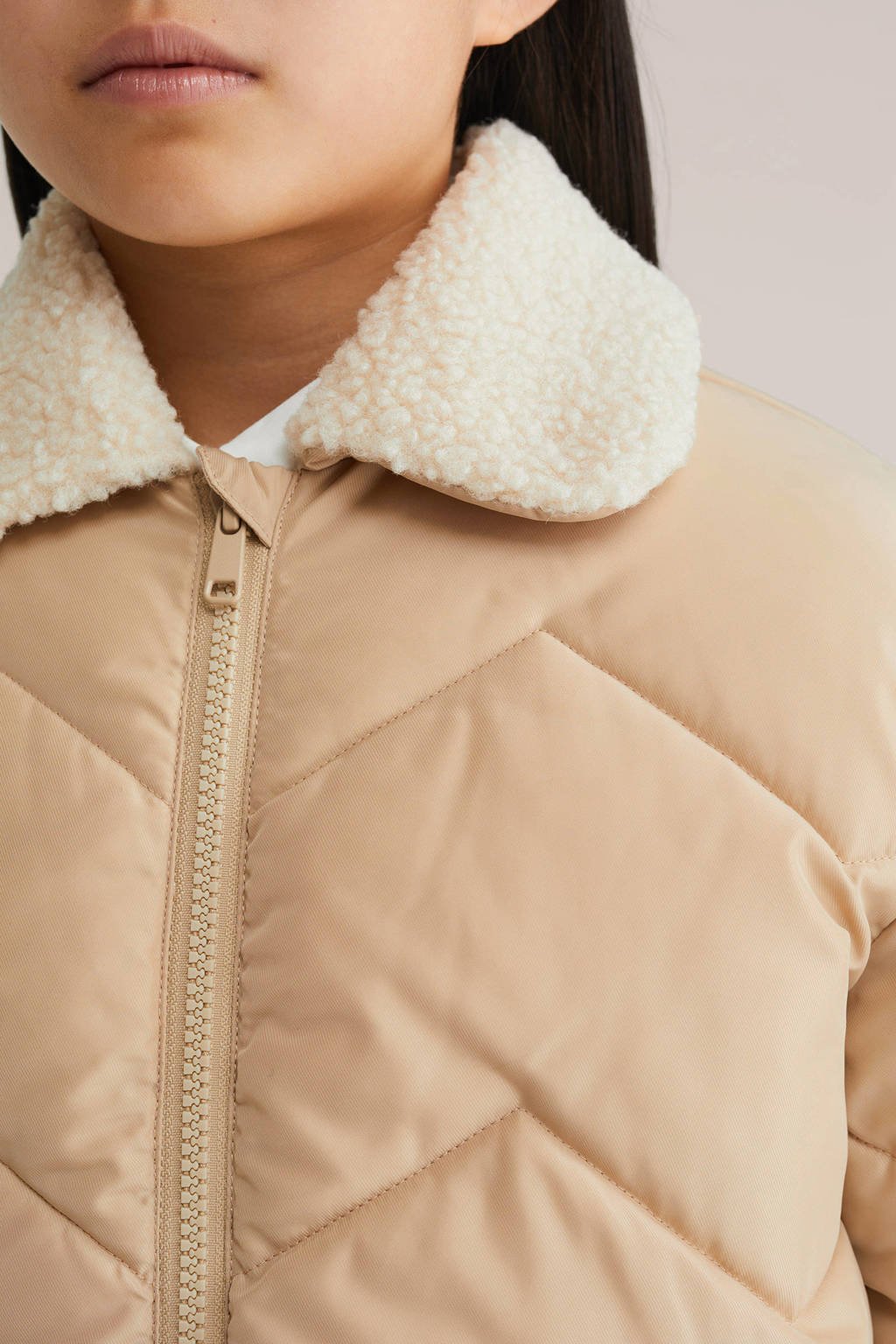 WE Fashion gewatteerde jas beige