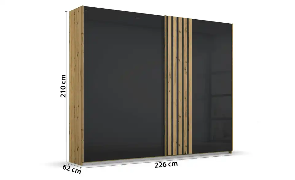 Schwebetürenschrank Mosbach 2 Stück 226 cm