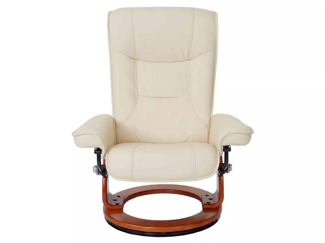 Fauteuil de relaxation Halifax, crème, doré