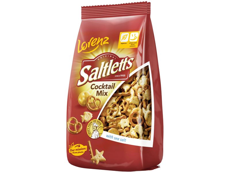 Lorenz Saltlettes Cocktail Mix 600 g Knuspriger Knabber-Spass in vielfältiger Mischung