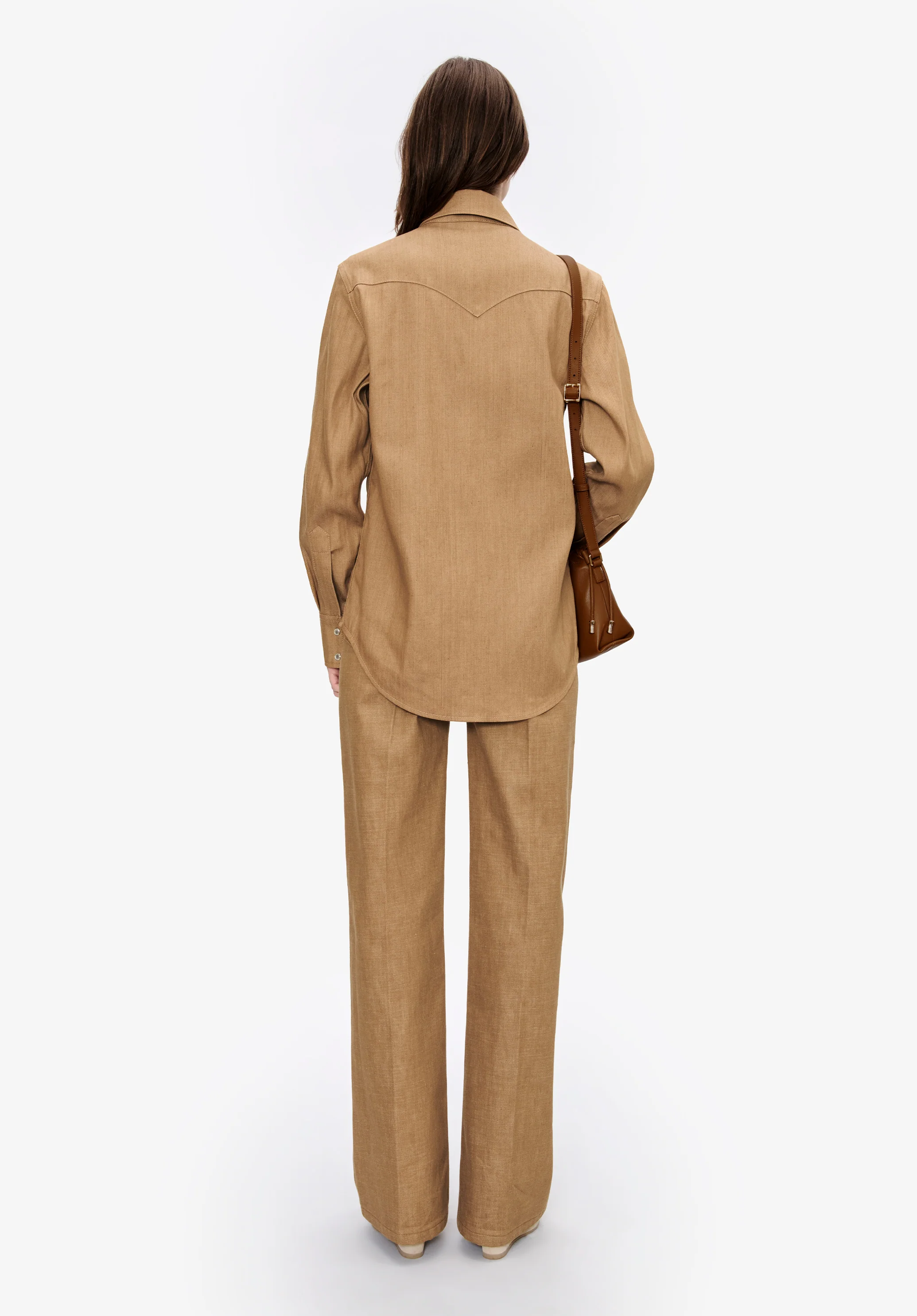 Chemise Western - Marron glace