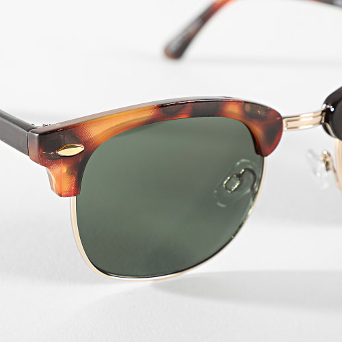 Lunettes De Soleil Jasper Fauve Vert Doré