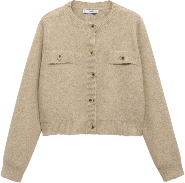 MANGO CARDIGAN. -- STELLA Medium brown