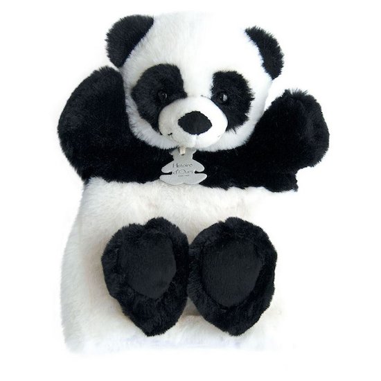 Marionnette à Main Panda   Noir et blanc        25 cm   de               Histoire d'ours