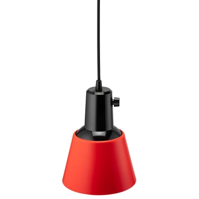 Pendelleuchte K831, RAL 3024 Leuchtrot