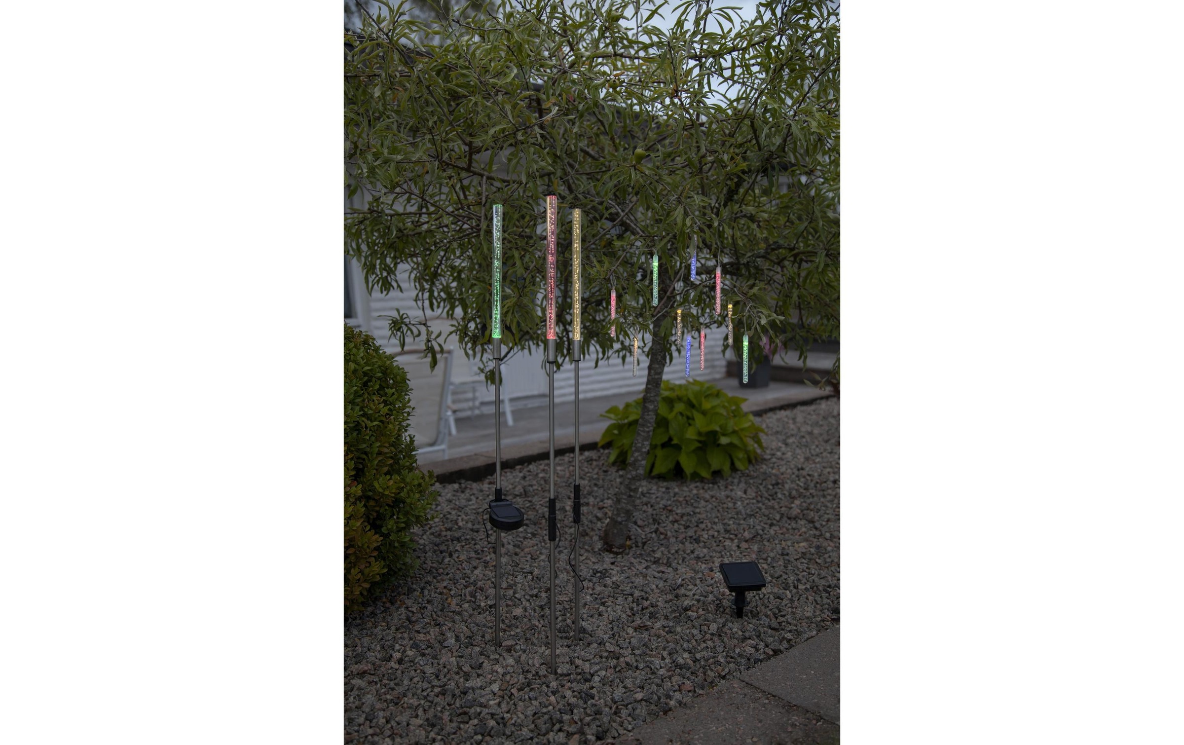 Parforce Traditional Hunting Gartenleuchte »Solar Decoration Bubbly 3-pin« Farbwechsler