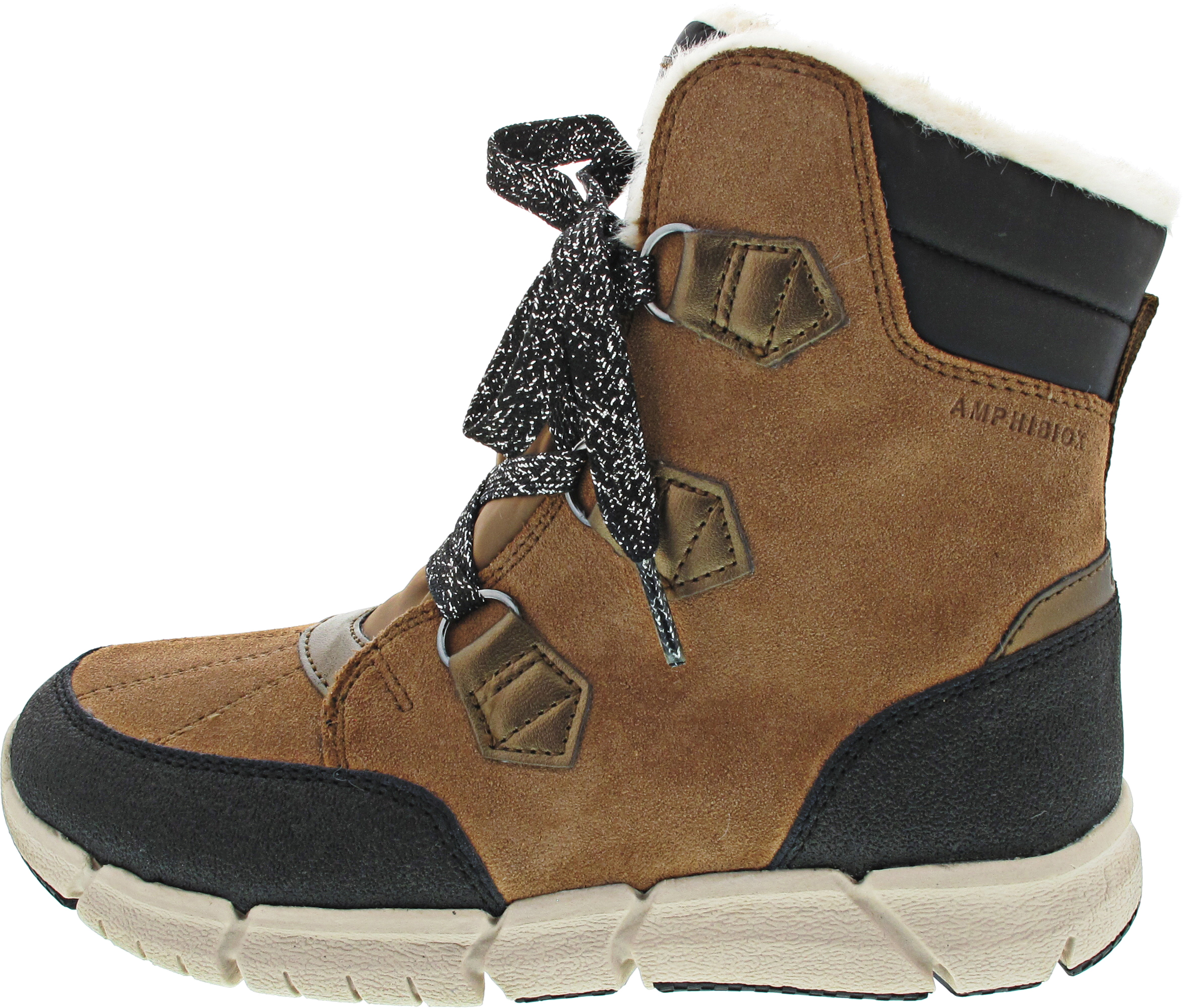 Geox Flexyper Girl B ABX Stiefel TEX braun kombi
