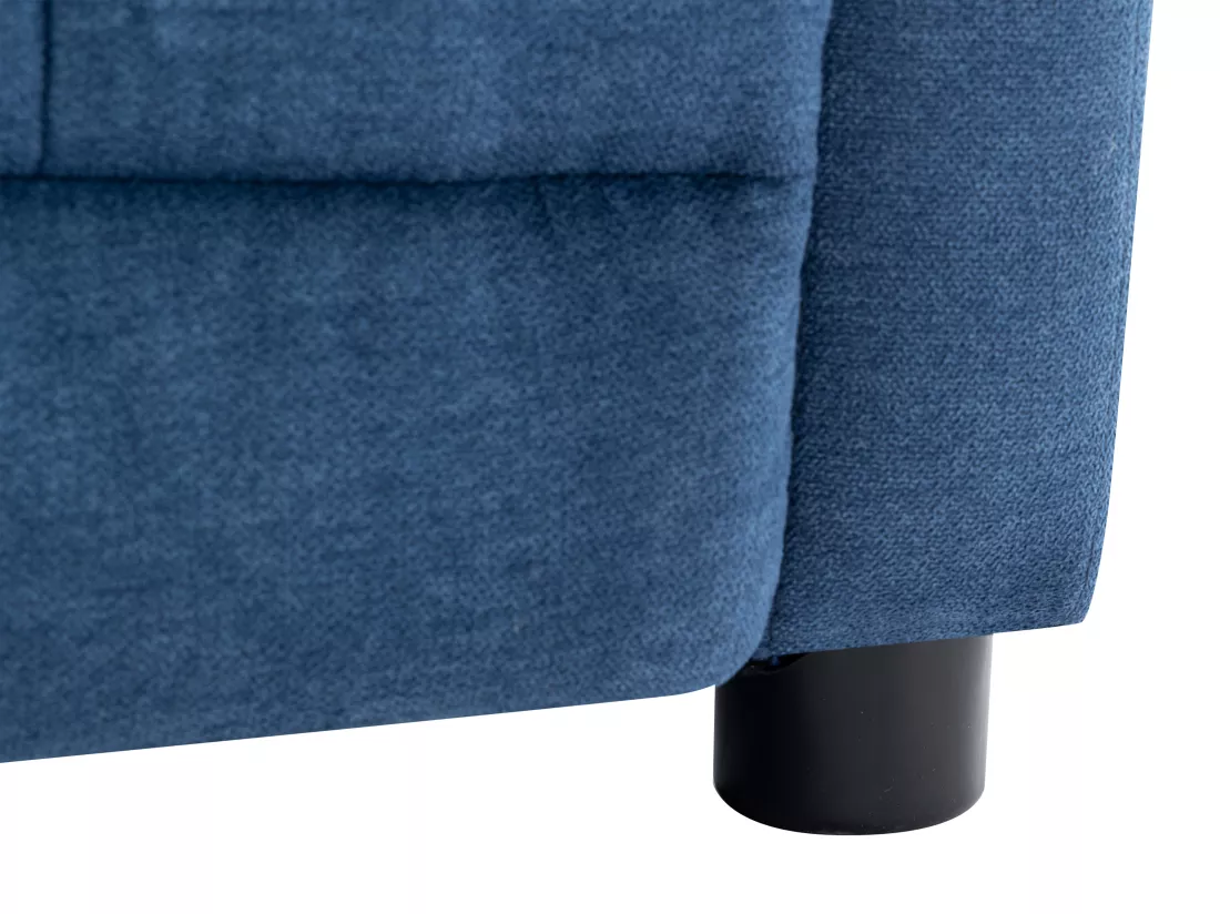 Fauteuil relax en tissu bleu JARAMILO