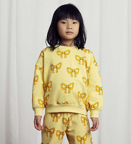 Mini Rodini Sweatshirt - Bow - Gul