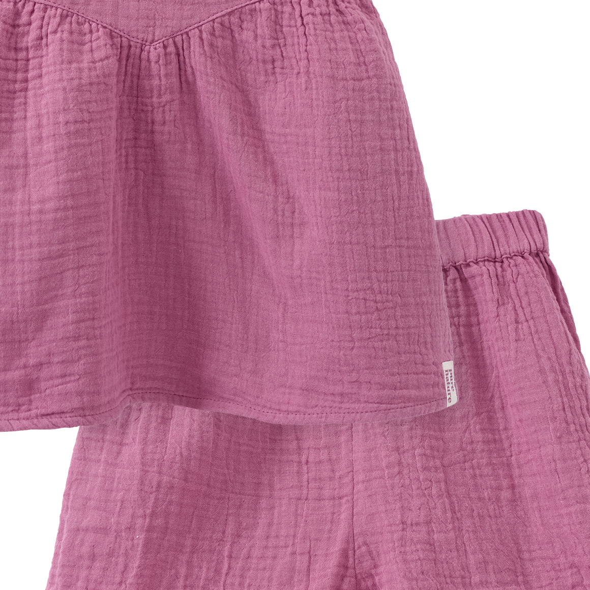 Topomini Pure Collection Baby T-Shirt und Shorts im Set beere